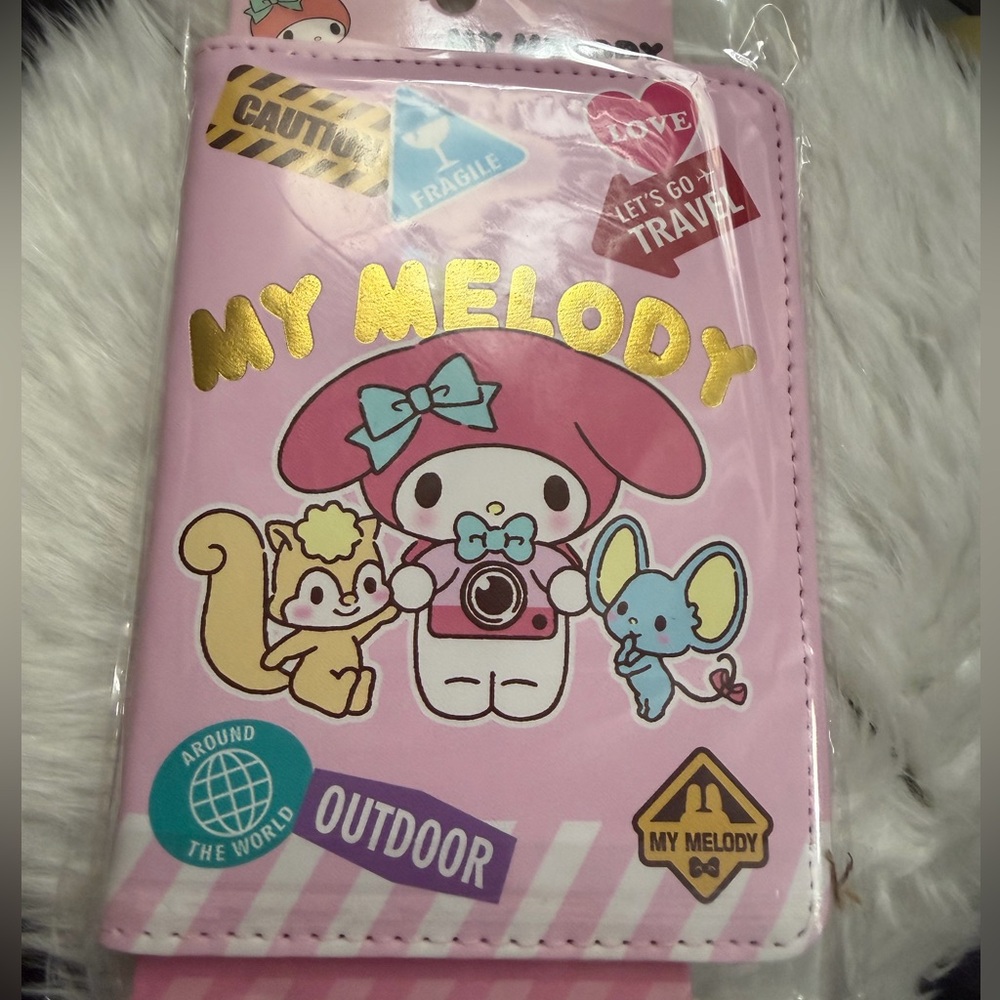 Sanrio My Melody Pink Passport Holder
